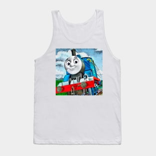 Thomas the tank in a hurry Tank Top